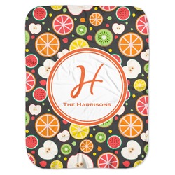Apples & Oranges Baby Swaddling Blanket (Personalized)