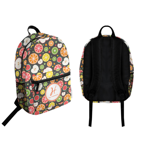 Apples & Oranges Backpack front and back - Apvl