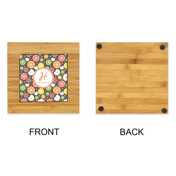 Apples & Oranges Bamboo Trivet with 6" Tile - APPROVAL