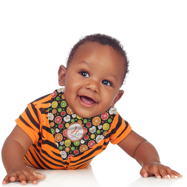 Apples & Oranges Bandana Bib - (Lifestyle 1 boy)