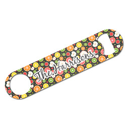 Apples & Oranges Bar Bottle Opener - White w/ Name and Initial