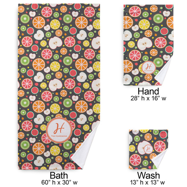 Apples & Oranges Bath Towel Sets - 3-piece - Approval