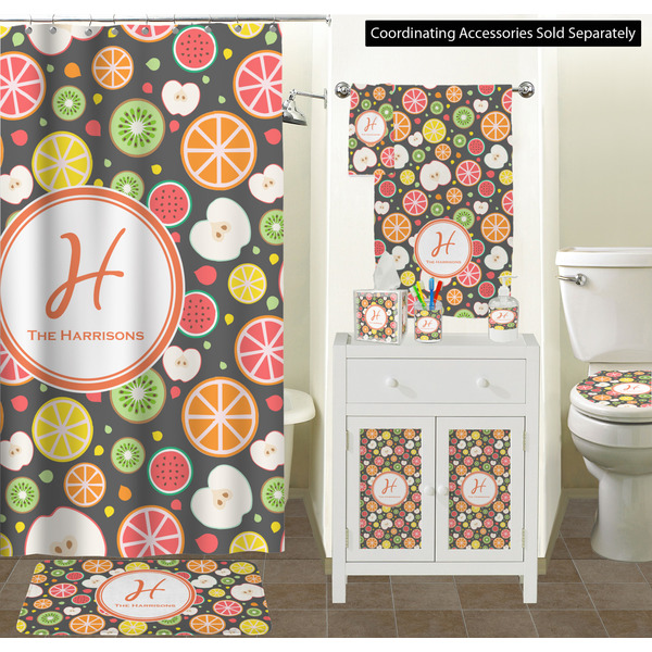 Apples & Oranges Bathroom Scene