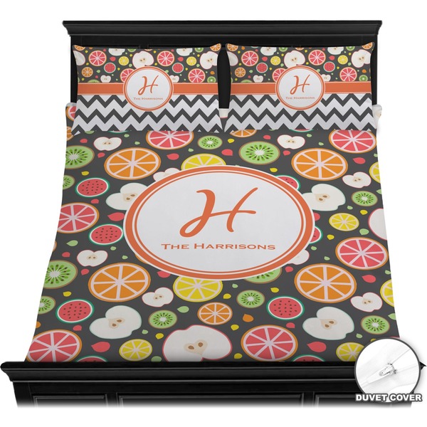 Apples & Oranges Bedding Set (Queen) - Duvet