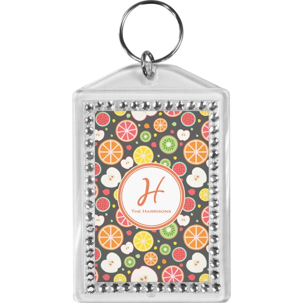Custom Apples & Oranges Bling Keychain (Personalized)