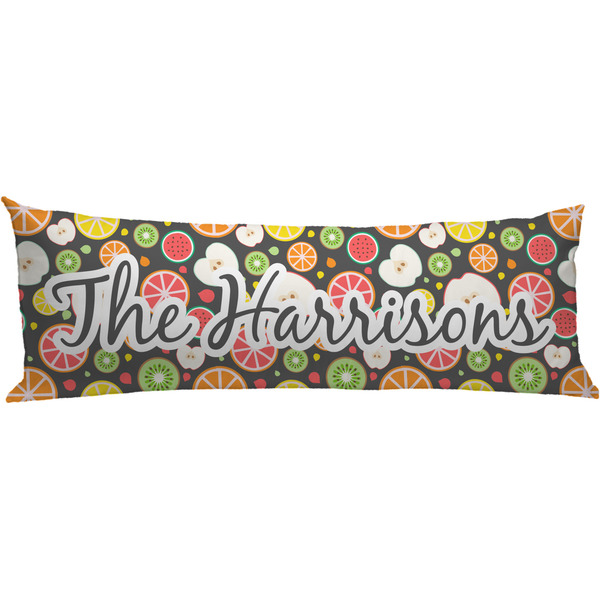 Custom Apples & Oranges Body Pillow Case (Personalized)