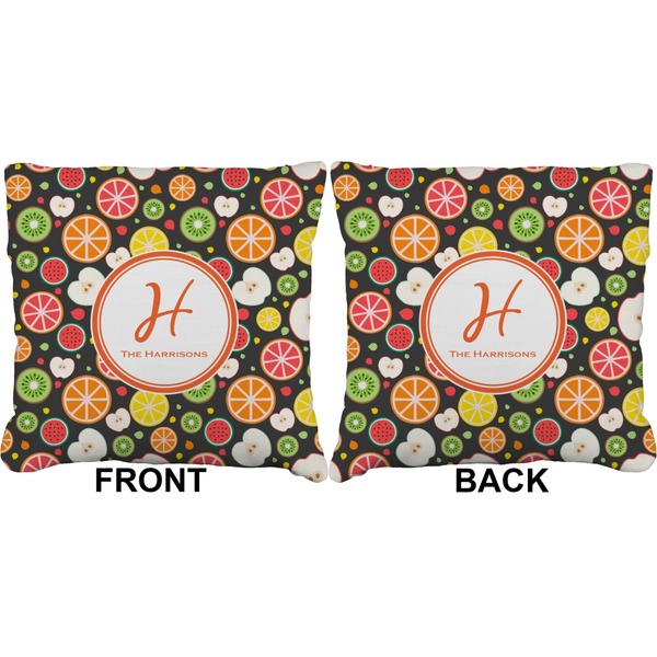 Apples & Oranges Burlap Pillow Approval