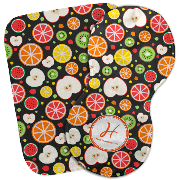 Custom Apples & Oranges Burp Cloth (Personalized)
