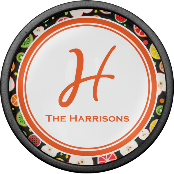 Apples & Oranges Cabinet Knob - Black - Front