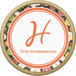 Apples & Oranges Cabinet Knob - Gold (Personalized)