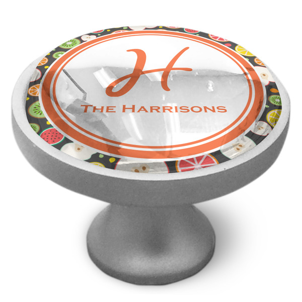 Apples & Oranges Cabinet Knob - Nickel - Side