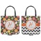 Apples & Oranges Canvas Tote - Front and Back