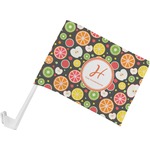 Apples & Oranges Car Flag - Small w/ Name and Initial