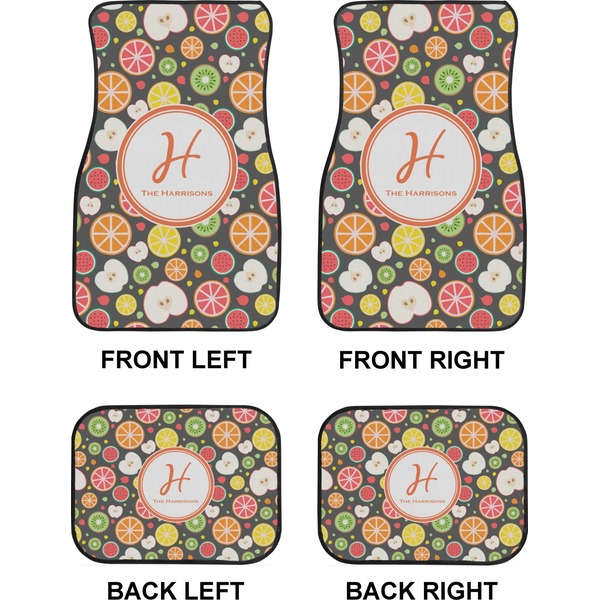 Apples & Oranges Car Floor Mats Set (2F + 2B)