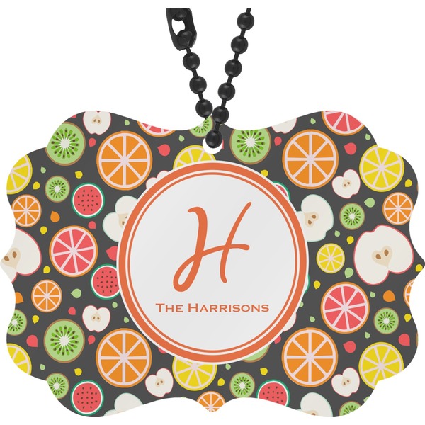 Custom Apples & Oranges Rear View Mirror Charm (Personalized)