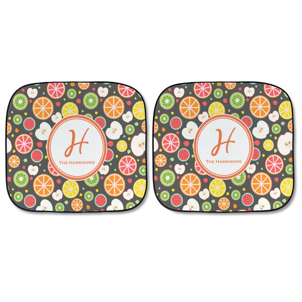 Apples & Oranges Car Sun Shades - FRONT