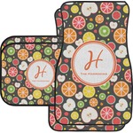 Apples & Oranges Car Floor Mats Set - 2 Front & 2 Back (Personalized)