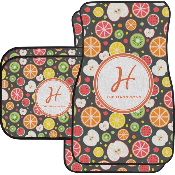 Apples & Oranges Custom Car Floor Mats Set (2Front & 2Back)