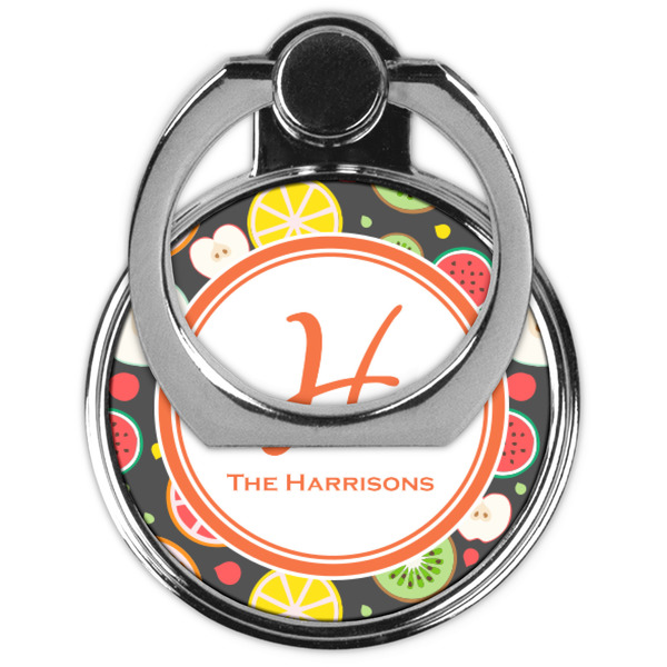 Apples & Oranges Cell Phone Ring Stand & Holder - Front (Collapsed)
