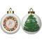 Apples & Oranges Ceramic Christmas Ornament - X-Mas Tree (APPROVAL)