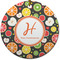 Apples & Oranges Ceramic Flat Ornament - Circle (Front)