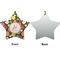 Apples & Oranges Ceramic Flat Ornament - Star Front & Back (APPROVAL)