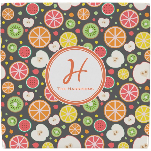 Custom Apples & Oranges Ceramic Tile Hot Pad (Personalized)