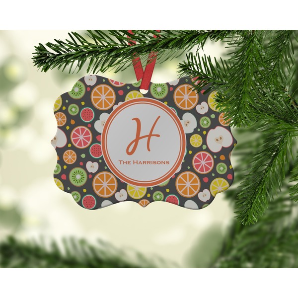 Apples & Oranges Christmas Ornament (On Tree)