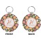 Apples & Oranges Circle Keychain (Front + Back)
