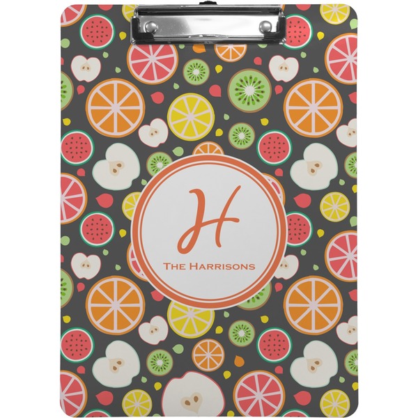 Custom Apples & Oranges Clipboard (Letter Size) (Personalized)