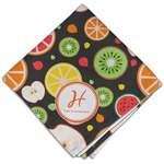 Apples & Oranges Cloth Dinner Napkin - Single w/ Name and Initial