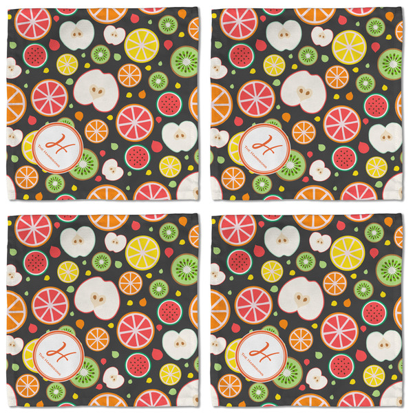 Apples & Oranges Cloth Napkins - Personalized Lunch (APPROVAL) Set of 4
