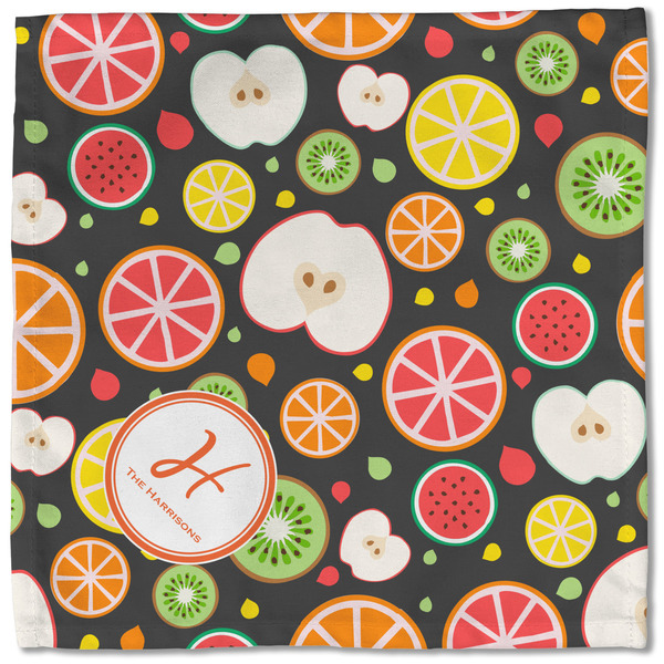 Apples & Oranges Cloth Napkins - Personalized Lunch (Single Full Open)