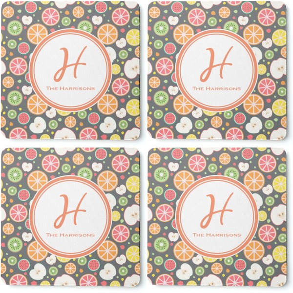 Apples & Oranges Coaster Rubber Back - Apvl