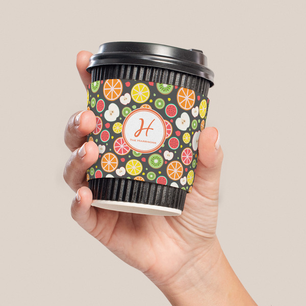Apples & Oranges Coffee Cup Sleeve - LIFESTYLE