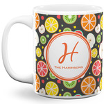 Apples & Oranges 11 Oz Coffee Mug - White (Personalized)