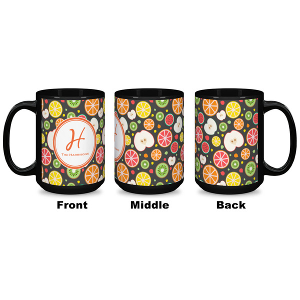 Apples & Oranges Coffee Mug - 15 oz - Black APPROVAL