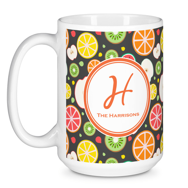 Apples & Oranges Coffee Mug - 15 oz - White