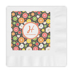 Apples & Oranges Embossed Decorative Napkins (Personalized)