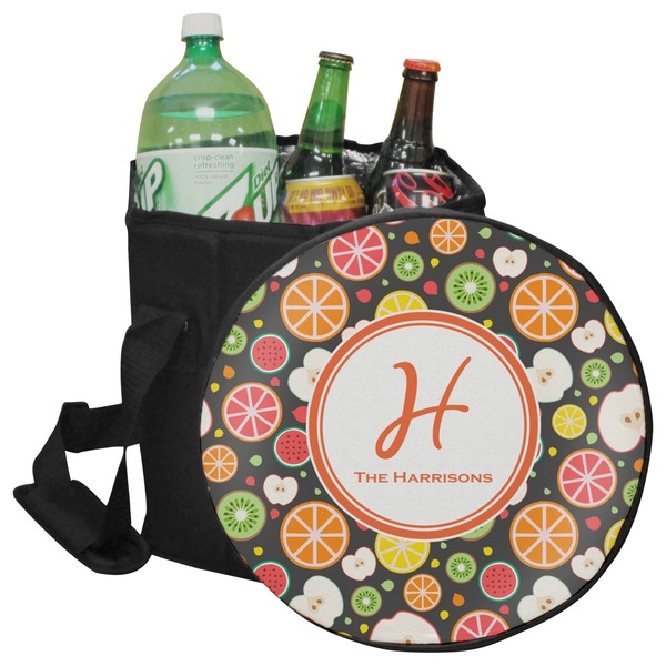 Custom Apples & Oranges Collapsible Cooler & Seat (Personalized)
