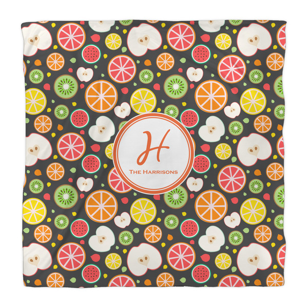 Apples & Oranges Comforter - Queen - Front