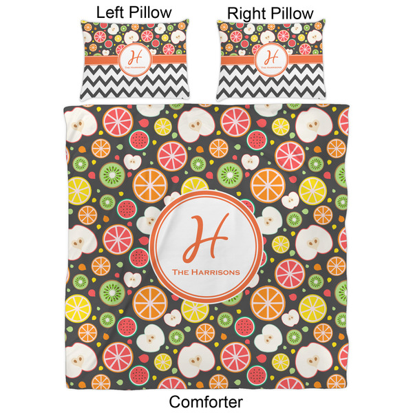 Apples & Oranges Comforter Set - Queen - Approval