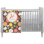 Apples & Oranges Crib Comforter / Quilt (Personalized)