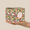 Apples & Oranges Cube Favor Gift Box - On Hand - Scale View