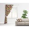 Apples & Oranges Curtain With Window and Rod - in Room Matching Pillow