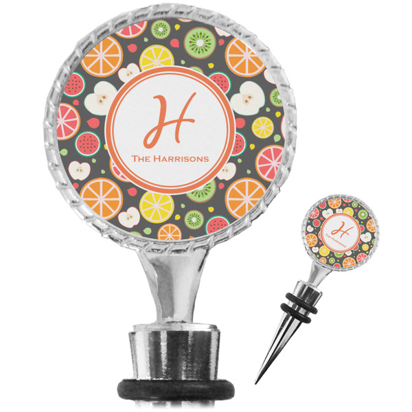 Custom Apples & Oranges Wine Bottle Stopper (Personalized)