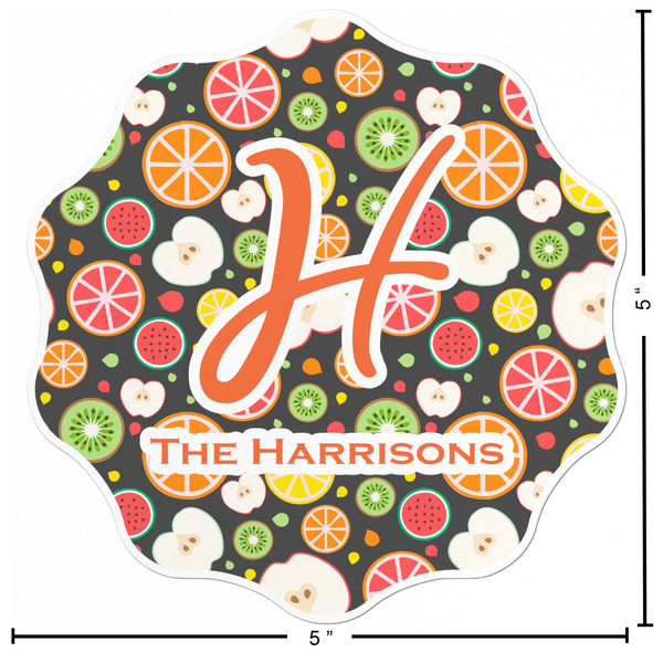 Apples & Oranges Custom Shape Iron On Patches - L - APPROVAL