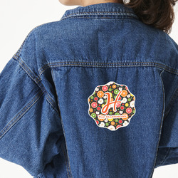 Apples & Oranges Twill Iron On Patch - Custom Shape - X-Large (Personalized)