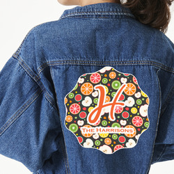 Apples & Oranges Twill Iron On Patch - Custom Shape - 3XL (Personalized)