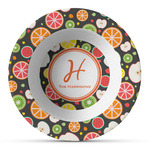 Apples & Oranges Plastic Bowl - Microwave Safe - Composite Polymer (Personalized)